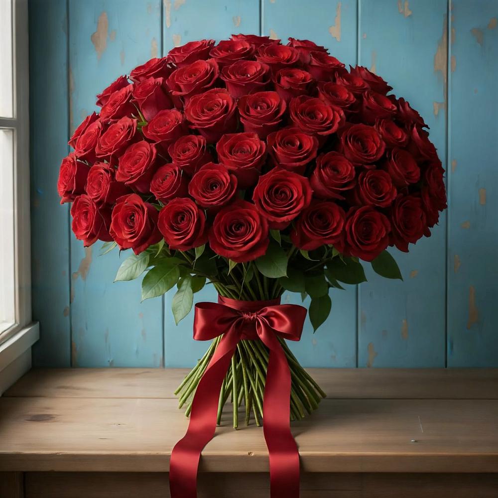 Букет Красные розы Блэк Меджик в Павловка Башкортостан