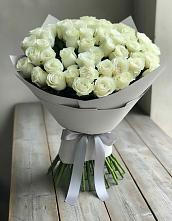 Букет 35 Белых роз в Павловка Башкортостан