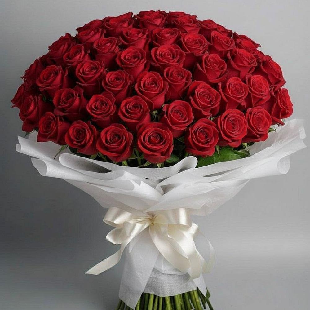 Букет 101 Красная роза Блэк Мэджик в Павловка Башкортостан