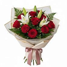 Букет цветов из:  Лилии и Розы #REPLACE_PRED# Павловка Башкортостан
