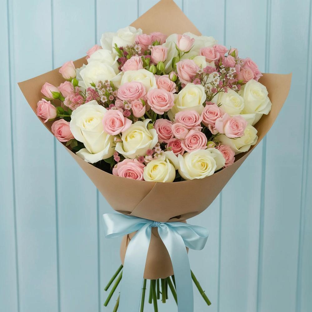 Букет цветов из: Розы в Павловка Башкортостан