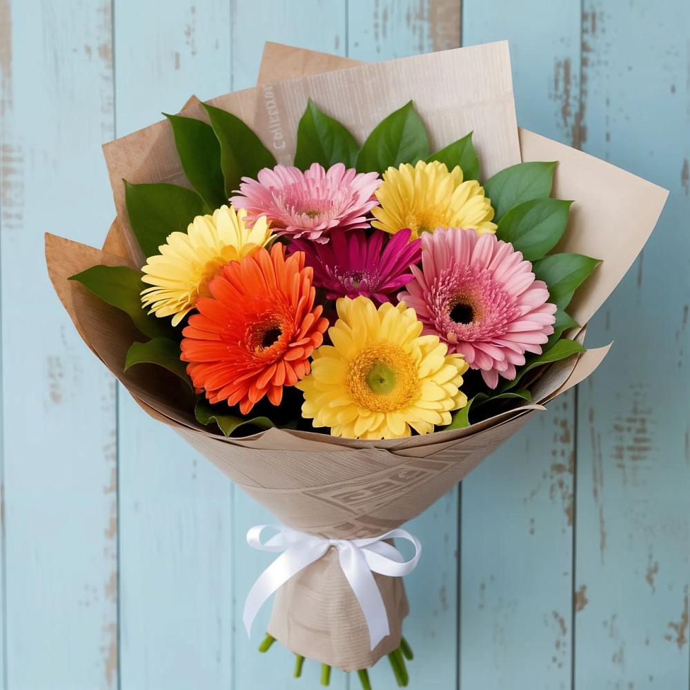 Букет цветов из: Герберы в Павловка Башкортостан