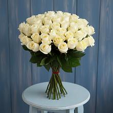 Букет 51 Белая роза Эдлесс Лав в Павловка Башкортостан
