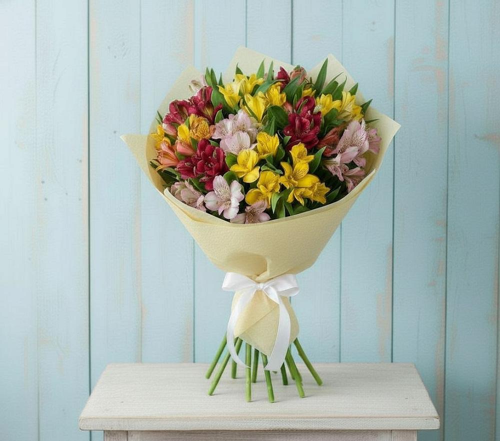 Букет цветов из: Альстромерии в Павловка Башкортостан