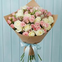 Букет цветов из:  Розы в Павловка Башкортостан