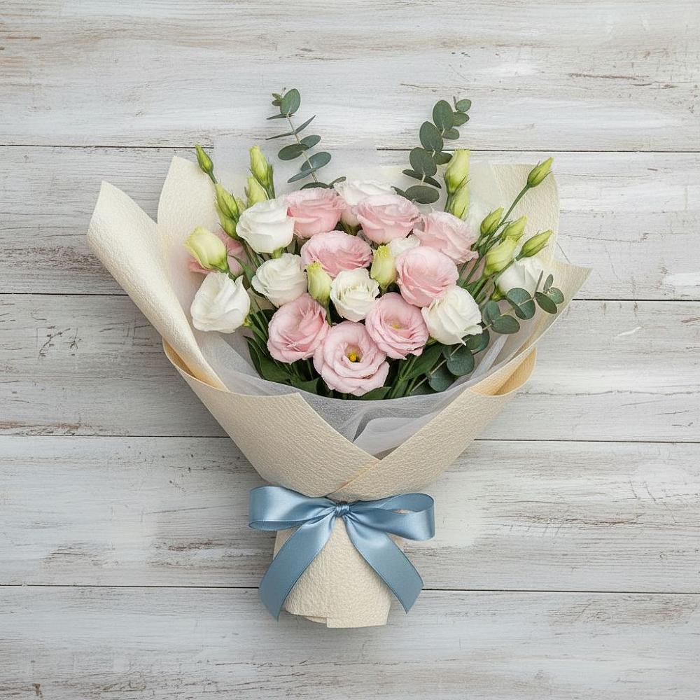 Букет цветов из: Лизиантусы в Павловка Башкортостан